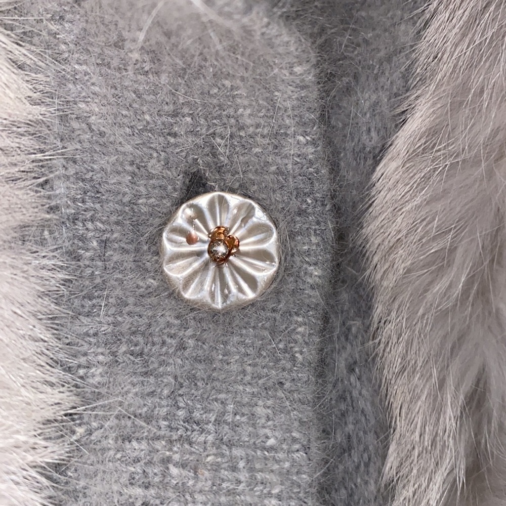 Vintage Mitra Angora and Lams Wool Button Down Sweater - Picture 8 of 16